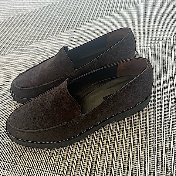 Paul Green Ariana BROWN Suede Leather Slip On Loafer Platform Shoes 9.5 - Picture 17 of 17